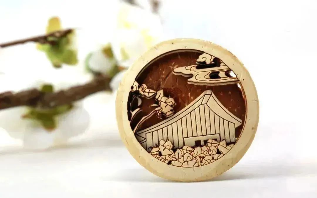 南海四季椰雕冰箱貼