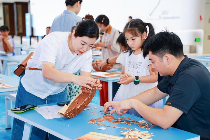 揚(yáng)帆遠(yuǎn)航的福船社教活動(dòng)現(xiàn)場(chǎng)